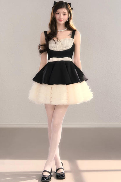 Gauze Lace Ball Gown Dress