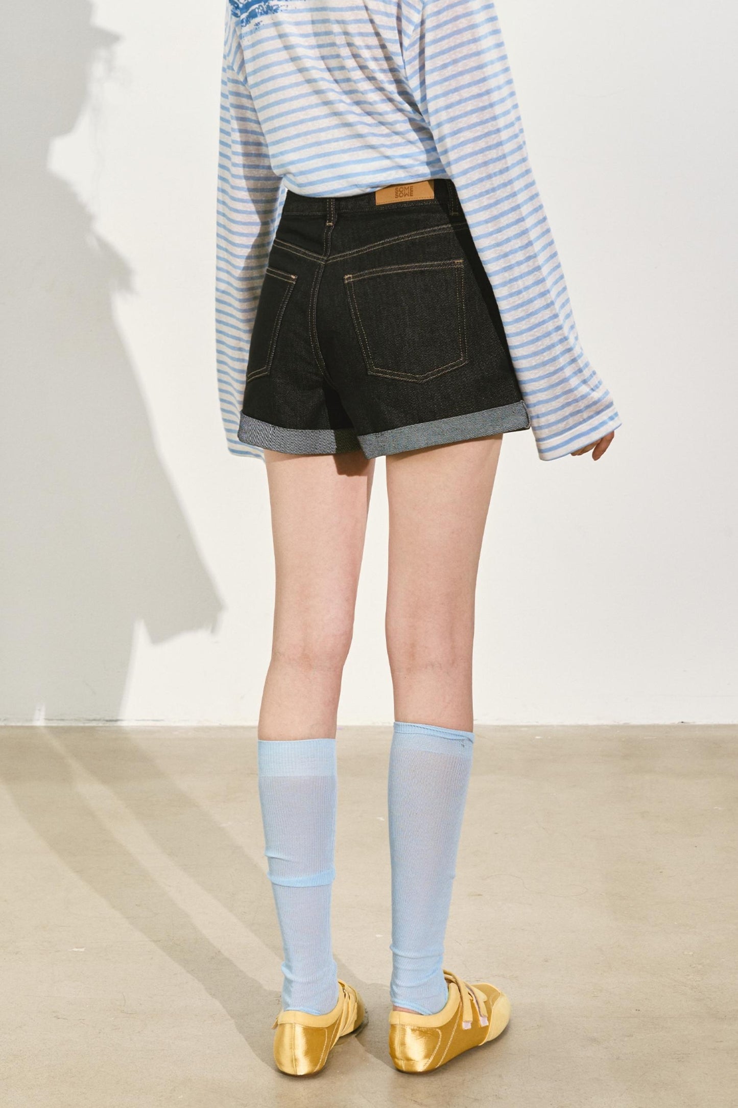 Summer Womens Wide-Leg Denim Shorts