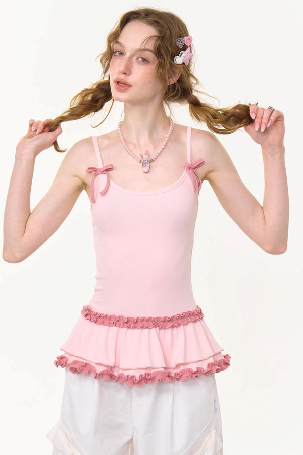 Summer Lace Knit Camisole