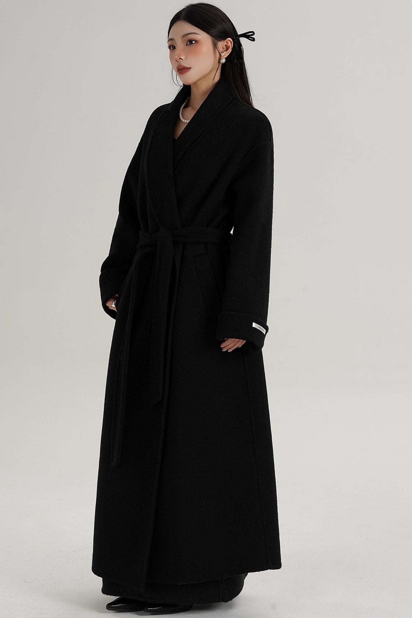 Elegant Wool Lapel Coat