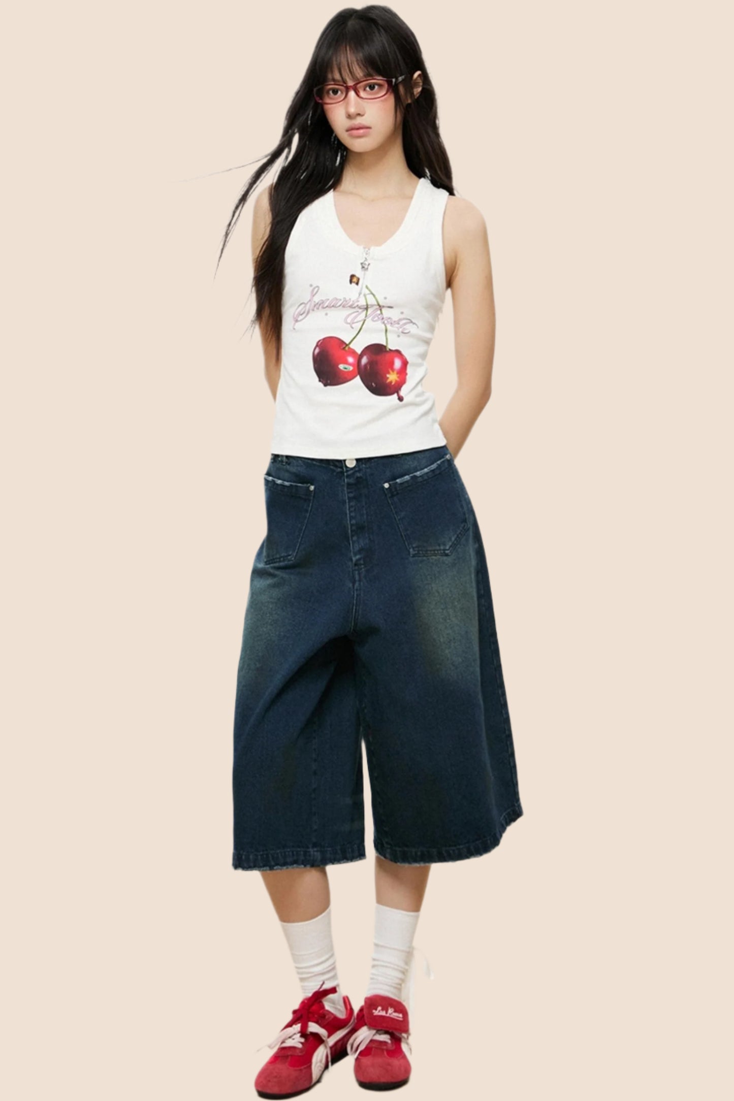 Cherry Blossom Sleeveless Top