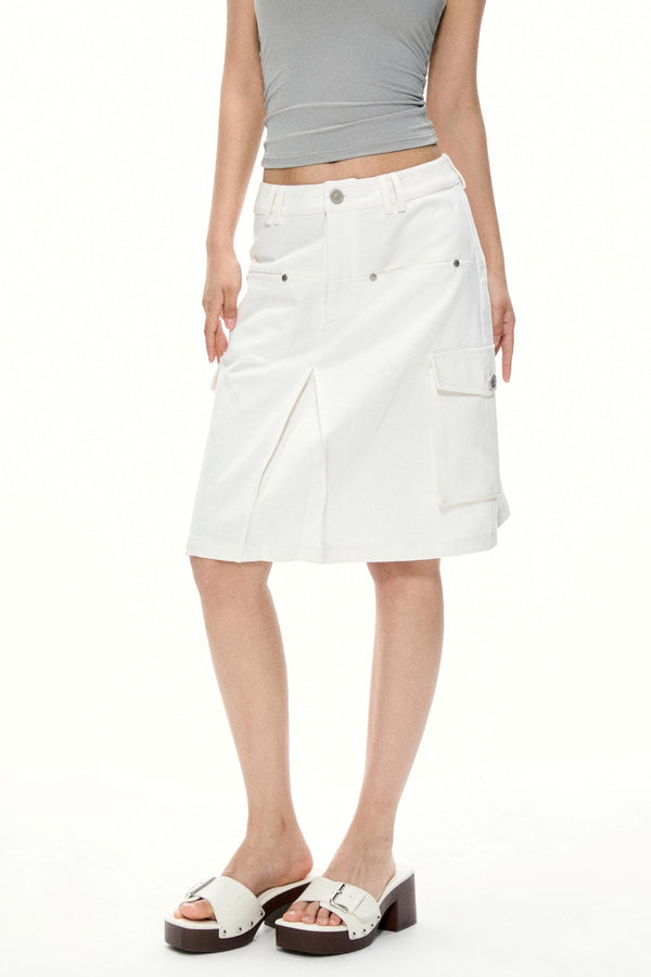 Casual Chic White Skirt