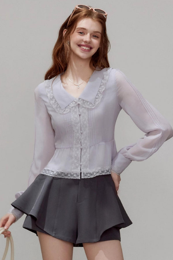 Chiffon Waist Shirt