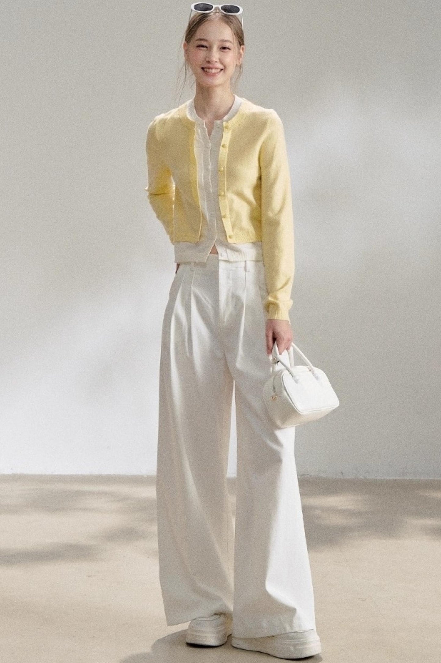 Yellow Knitted Cardigan