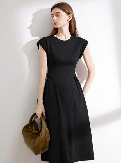 Solid Color Thin Knit Dress