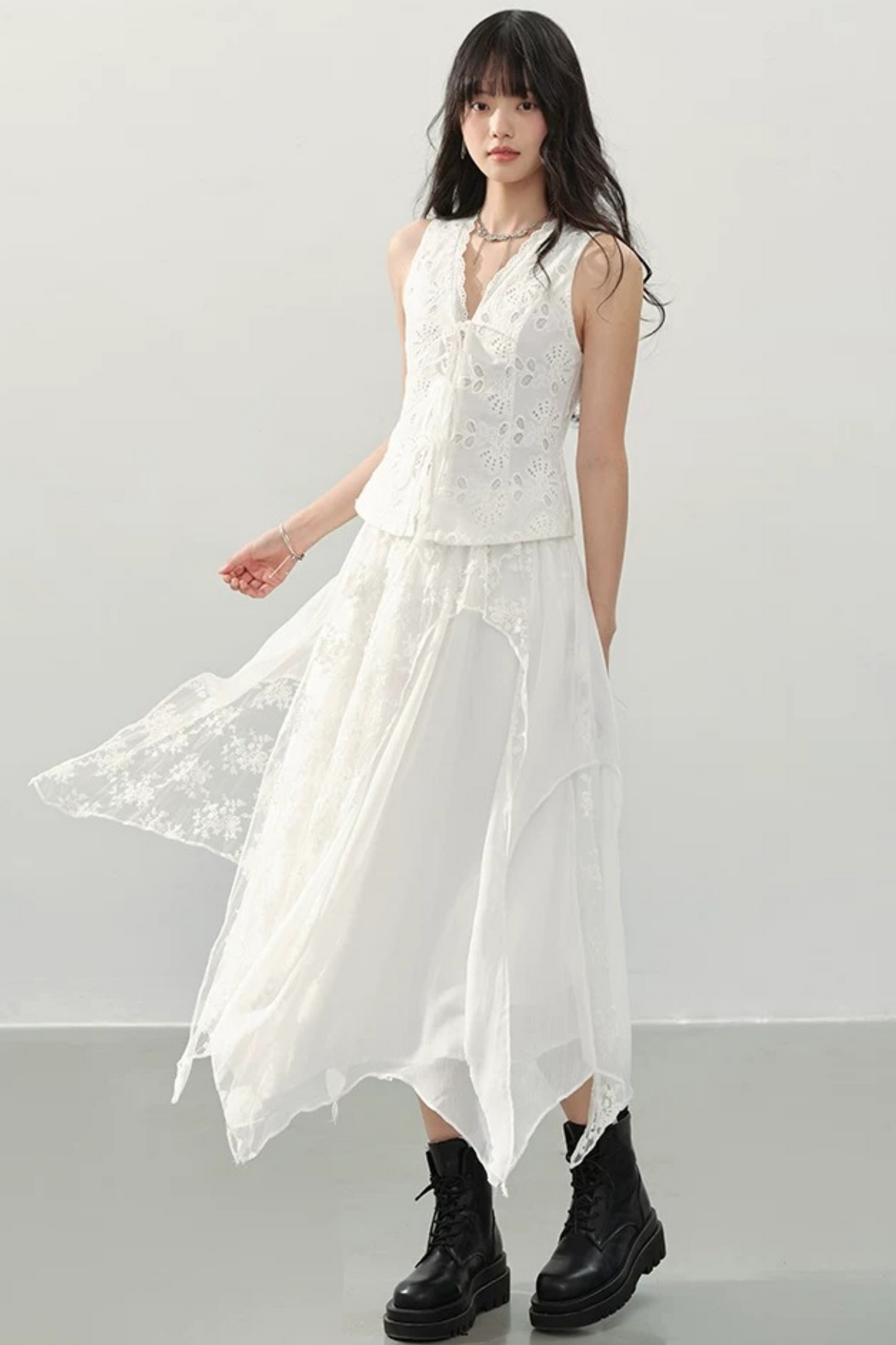 Whispering Moonlight Lace Skirt