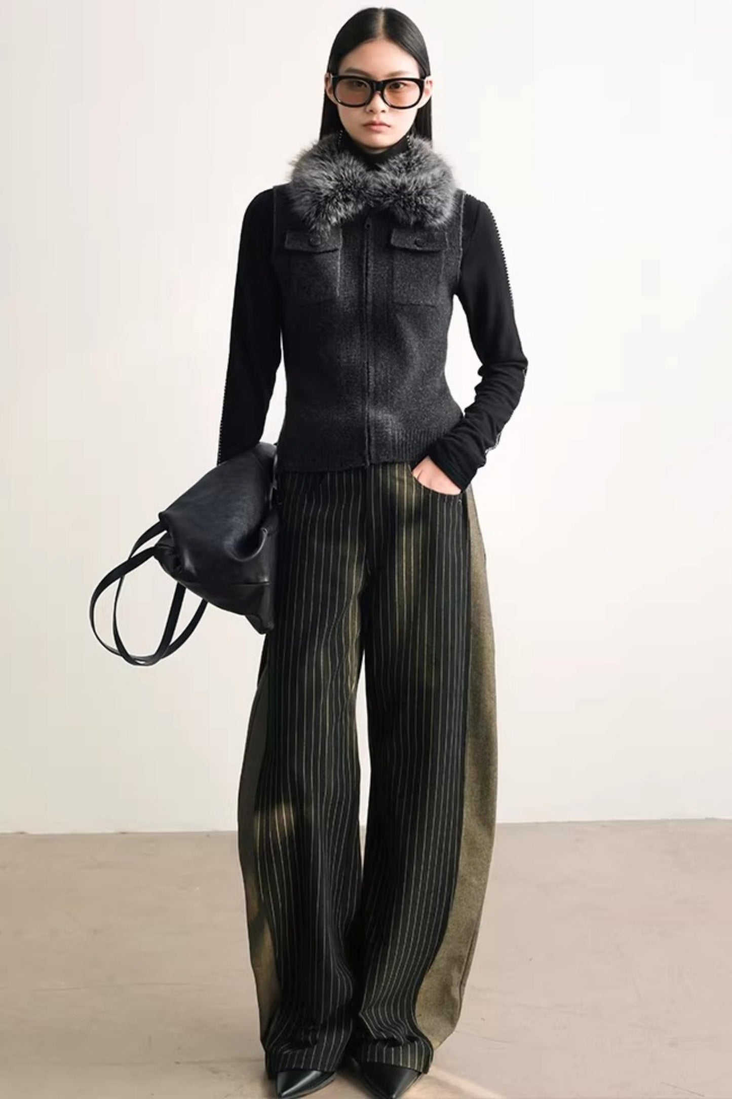 Three-Dimensional Wool Sweater Vest