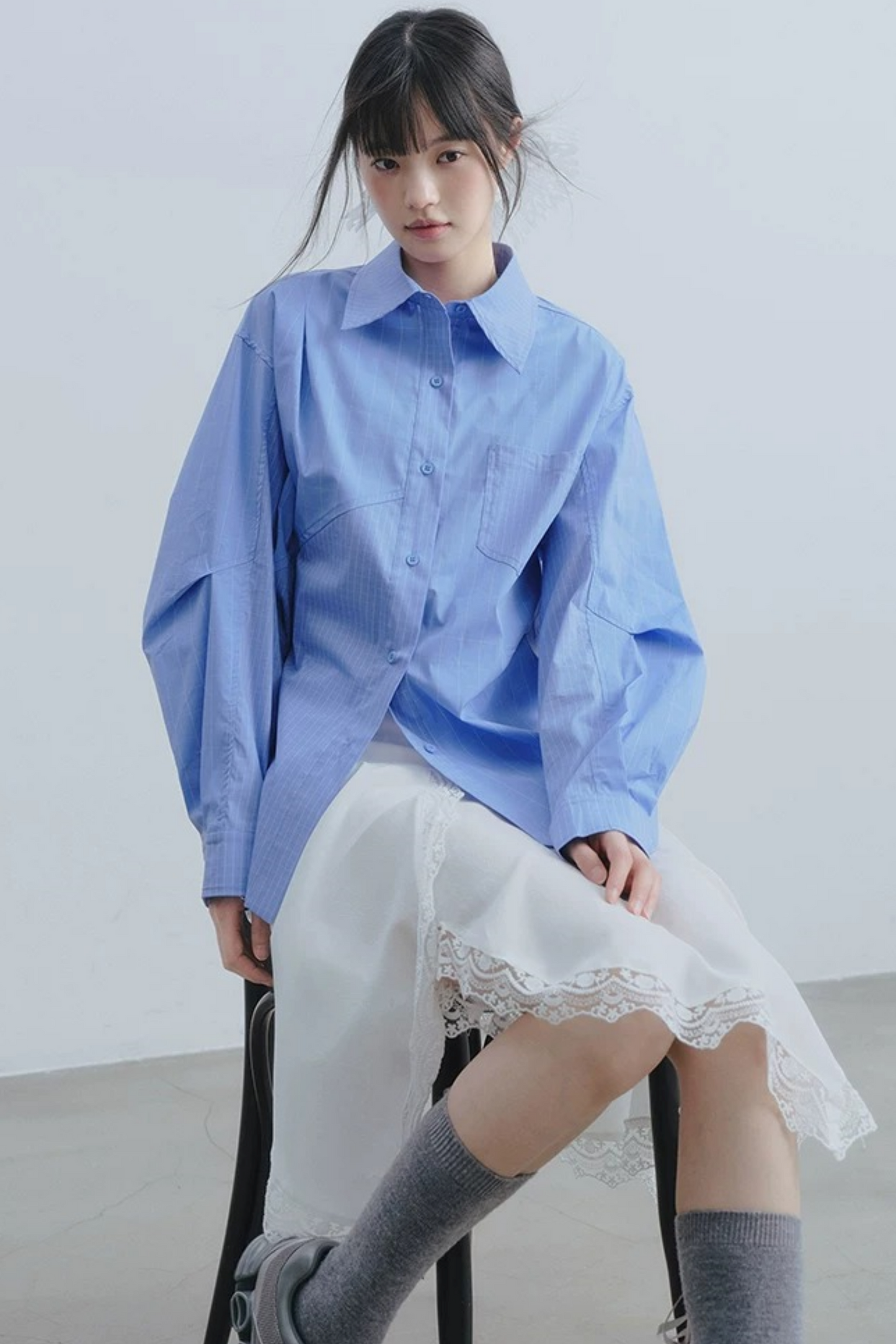 Irregular Lace High Waist Skirt