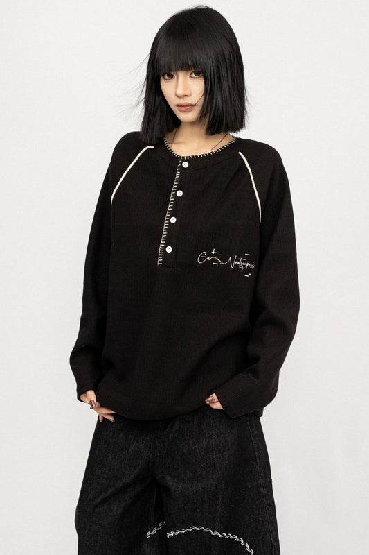 American Vintage Black Long Sleeve Top