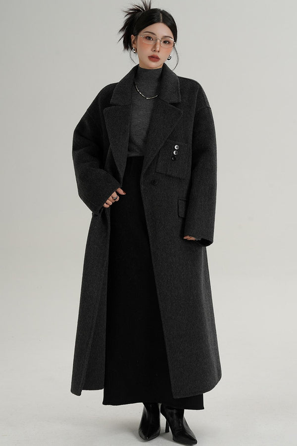 Pocket Design Wool Coat
