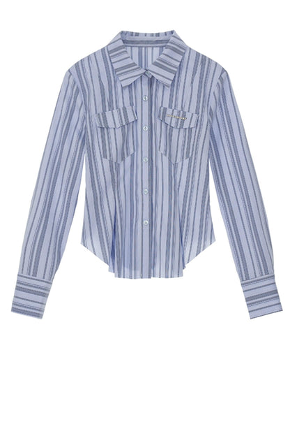 Premium Striped Polo Collar Shirt