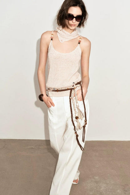 Washi Yarn Beaded Camisole