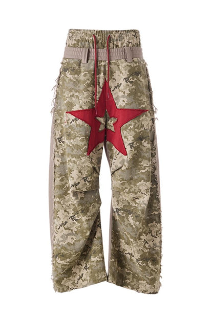 Raw Panel Camo Sweatpants