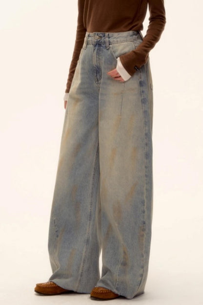 Vintage Distressed Denim Pants