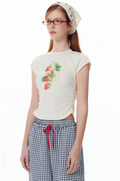 Strawberry Love Sleeveless Tee