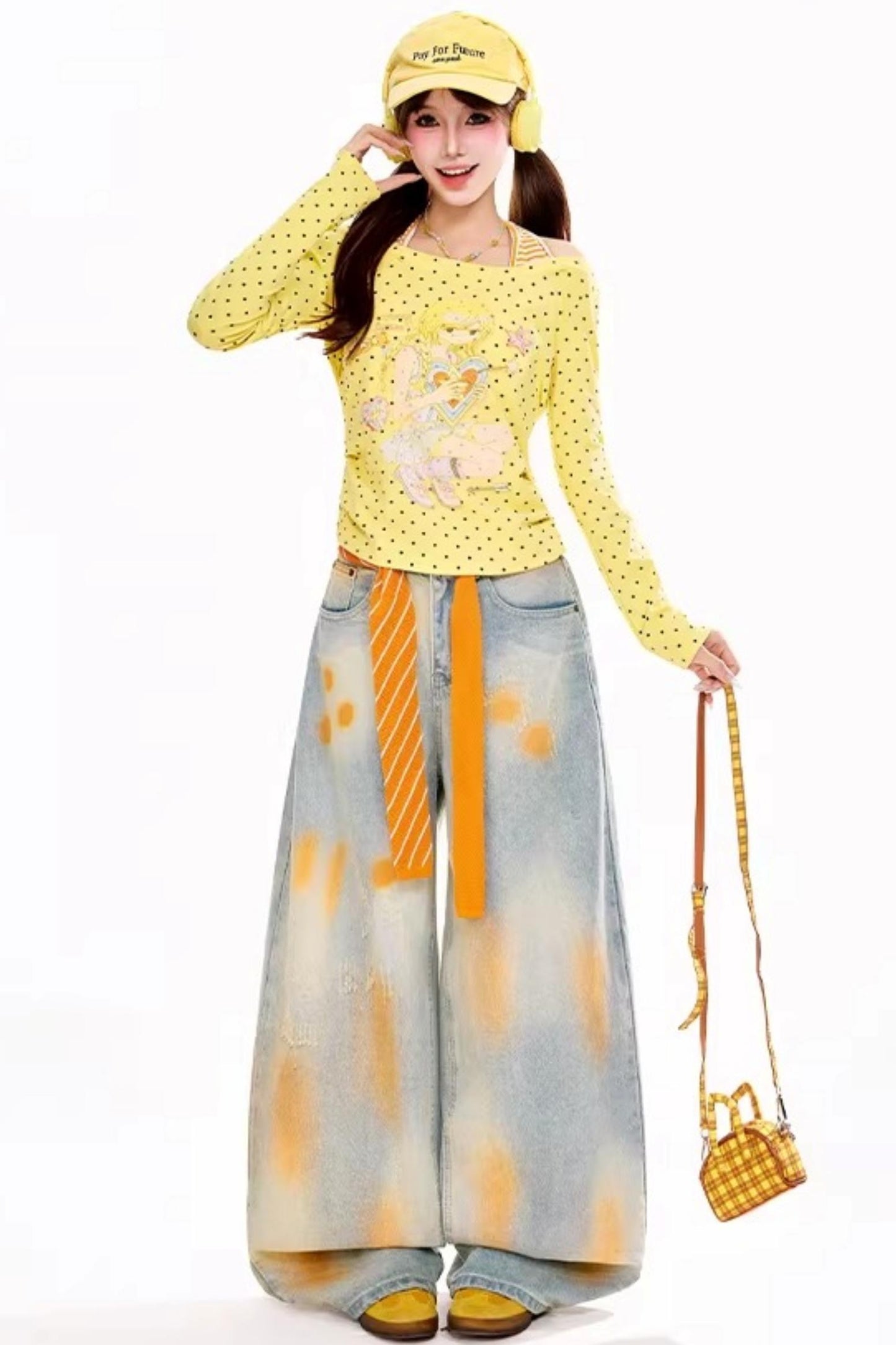 Anime Polka Dot Halter Top