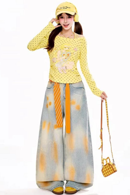 Anime Polka Dot Halter Top