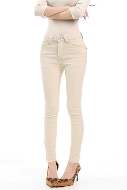 Khaki Slim-Fit Skinny Pants