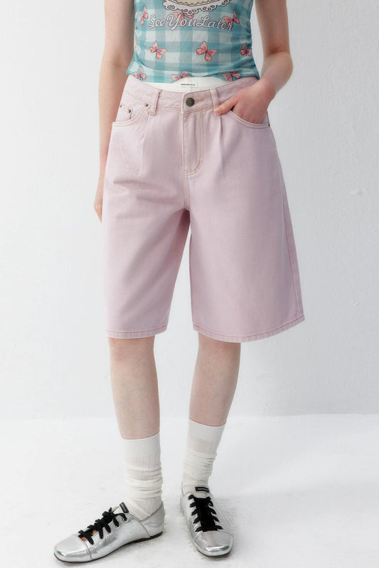 Sweet Pink Denim Shorts