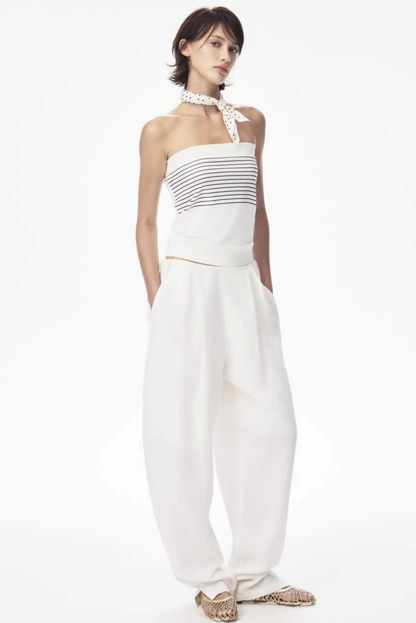 Tencel Ramie Carrot Pants