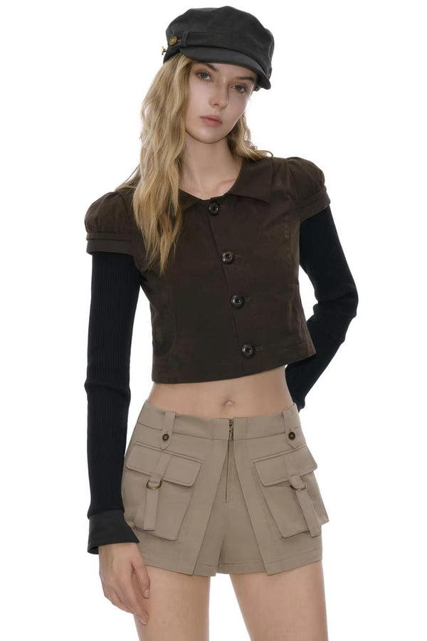 Vintage Retro Spring Workwear Top