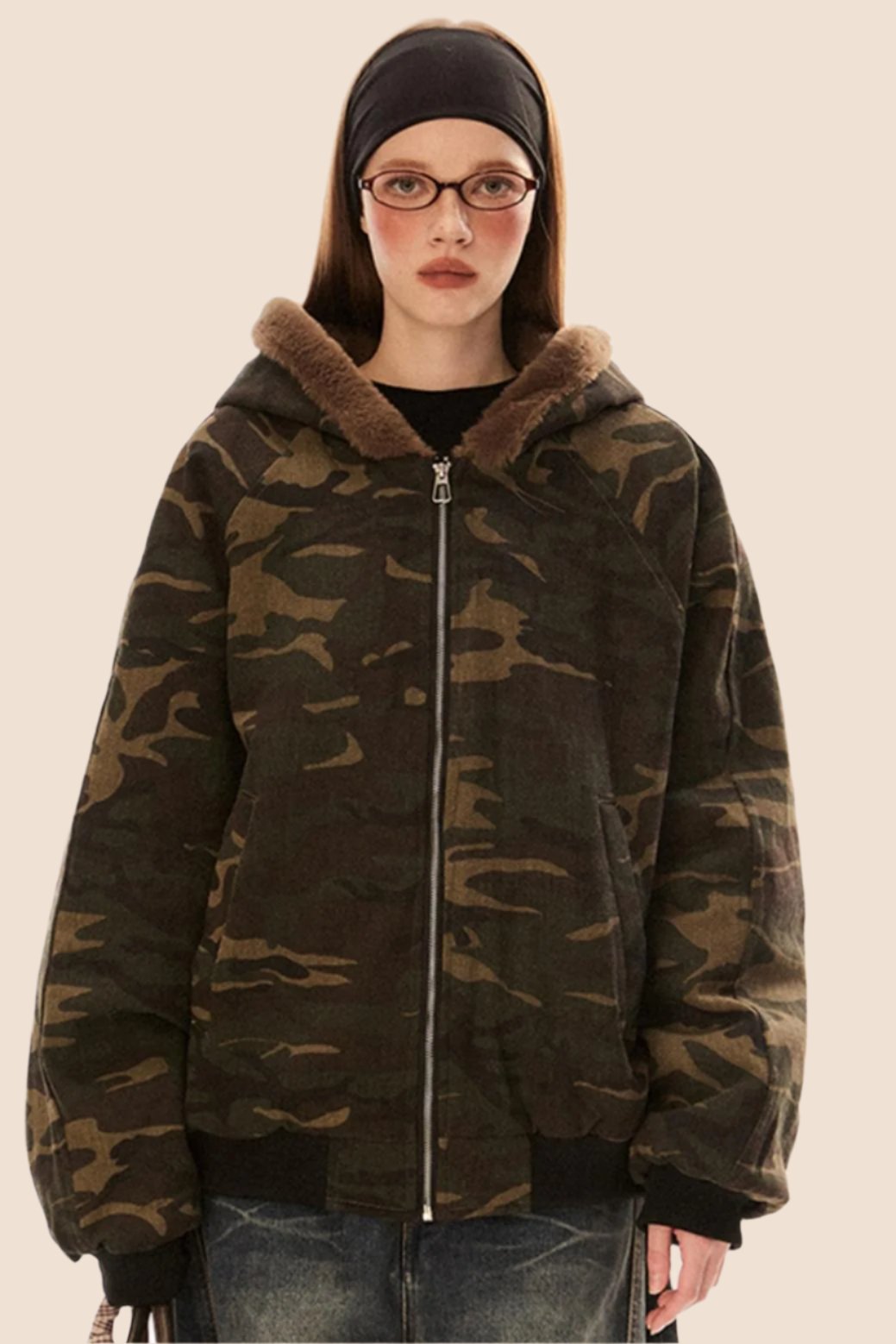 Retro Loose Camouflage Jacket