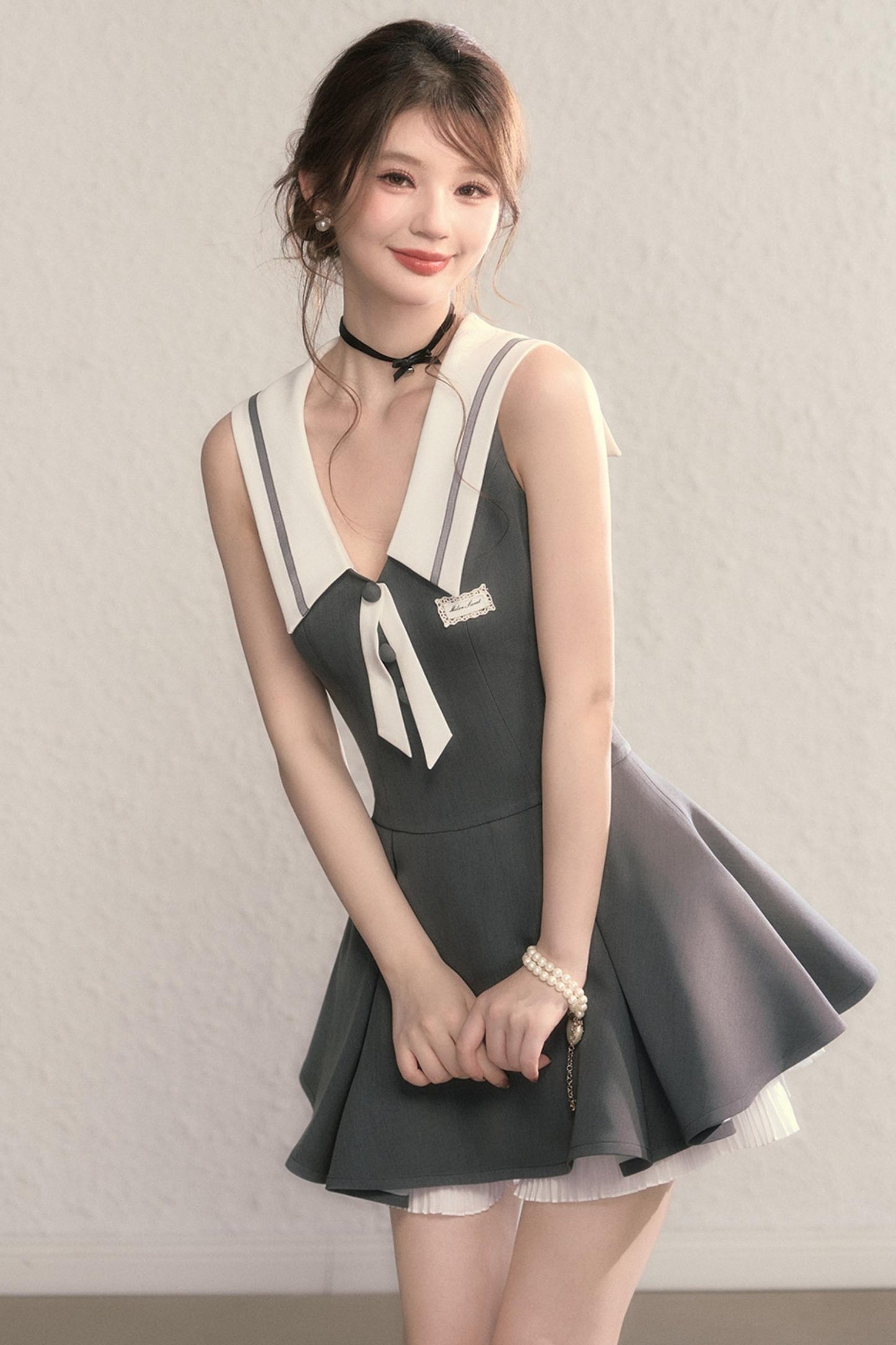 Gray Daughter Navy A-Line Dress