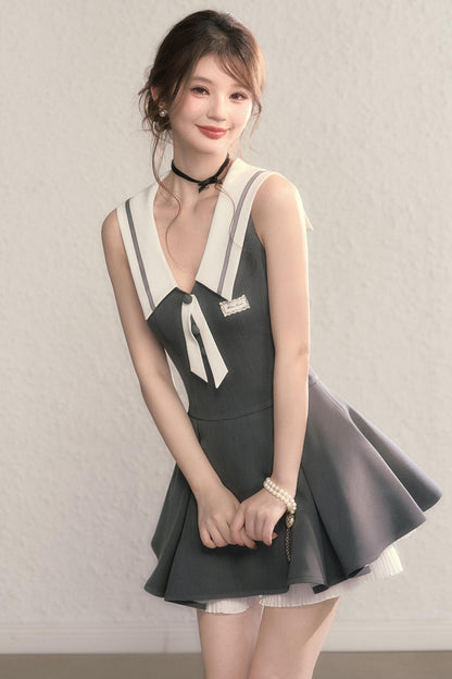 Gray Daughter Navy A-Line Dress