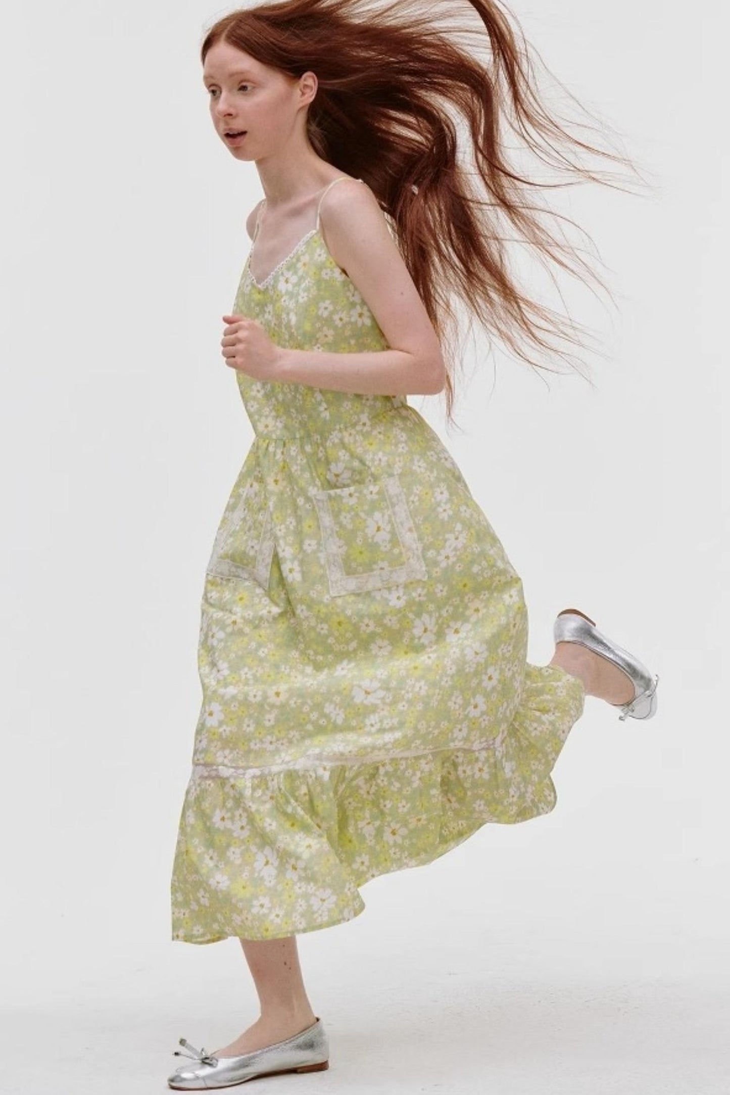 Floral Halter A-Line Dress