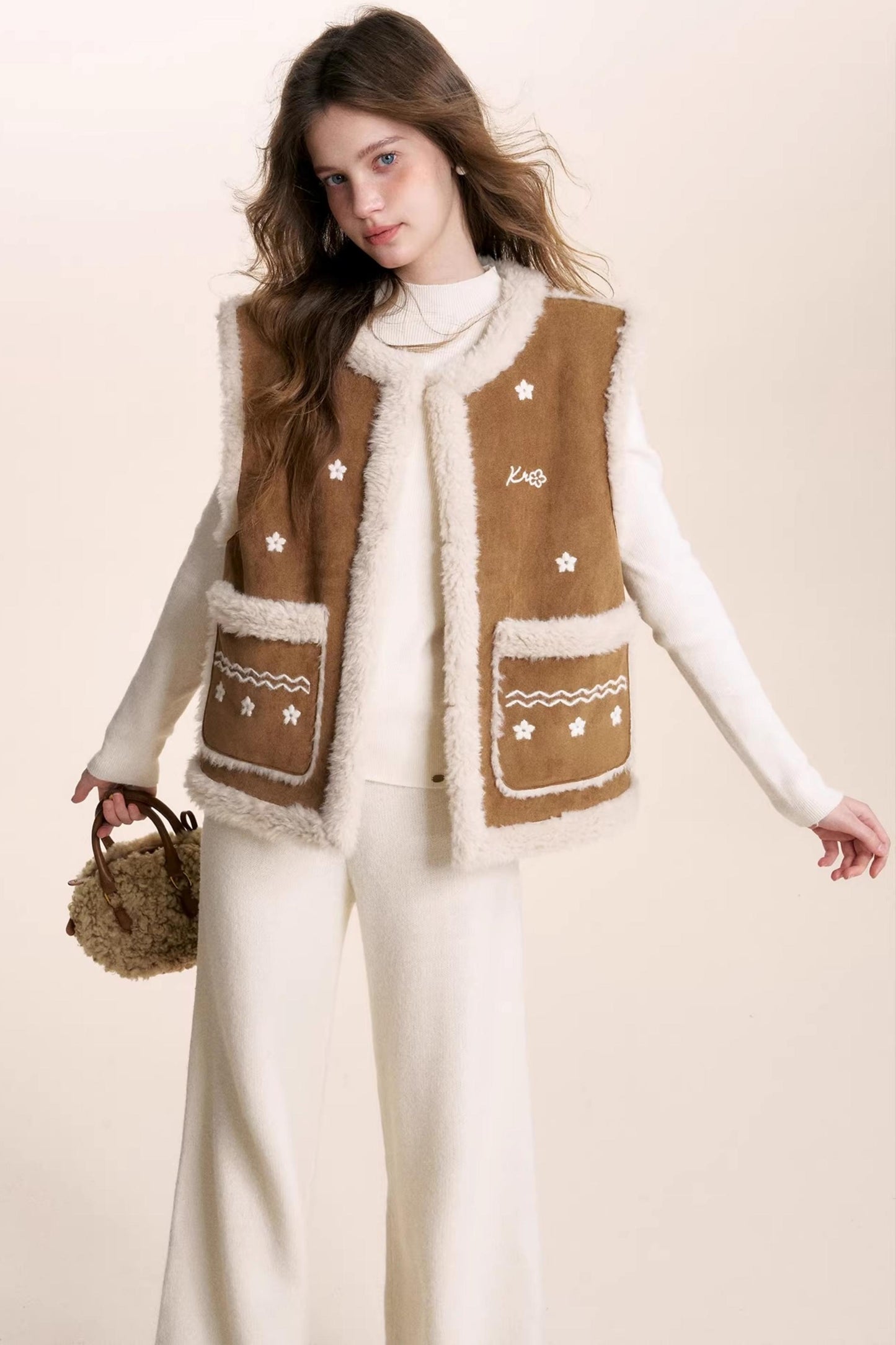 Shearling Lamb Wool Vest