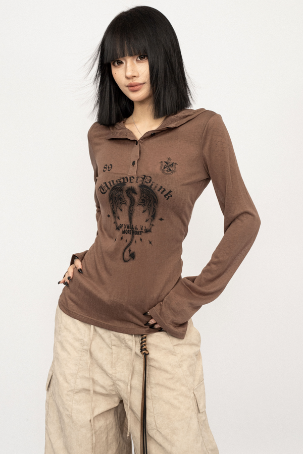 Retro Wasteland Hooded Top