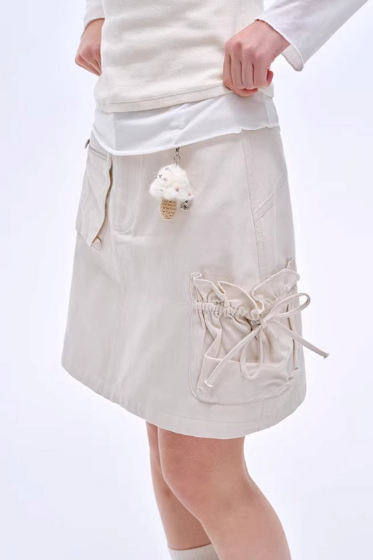 High-End Cotton A-Line Skirt