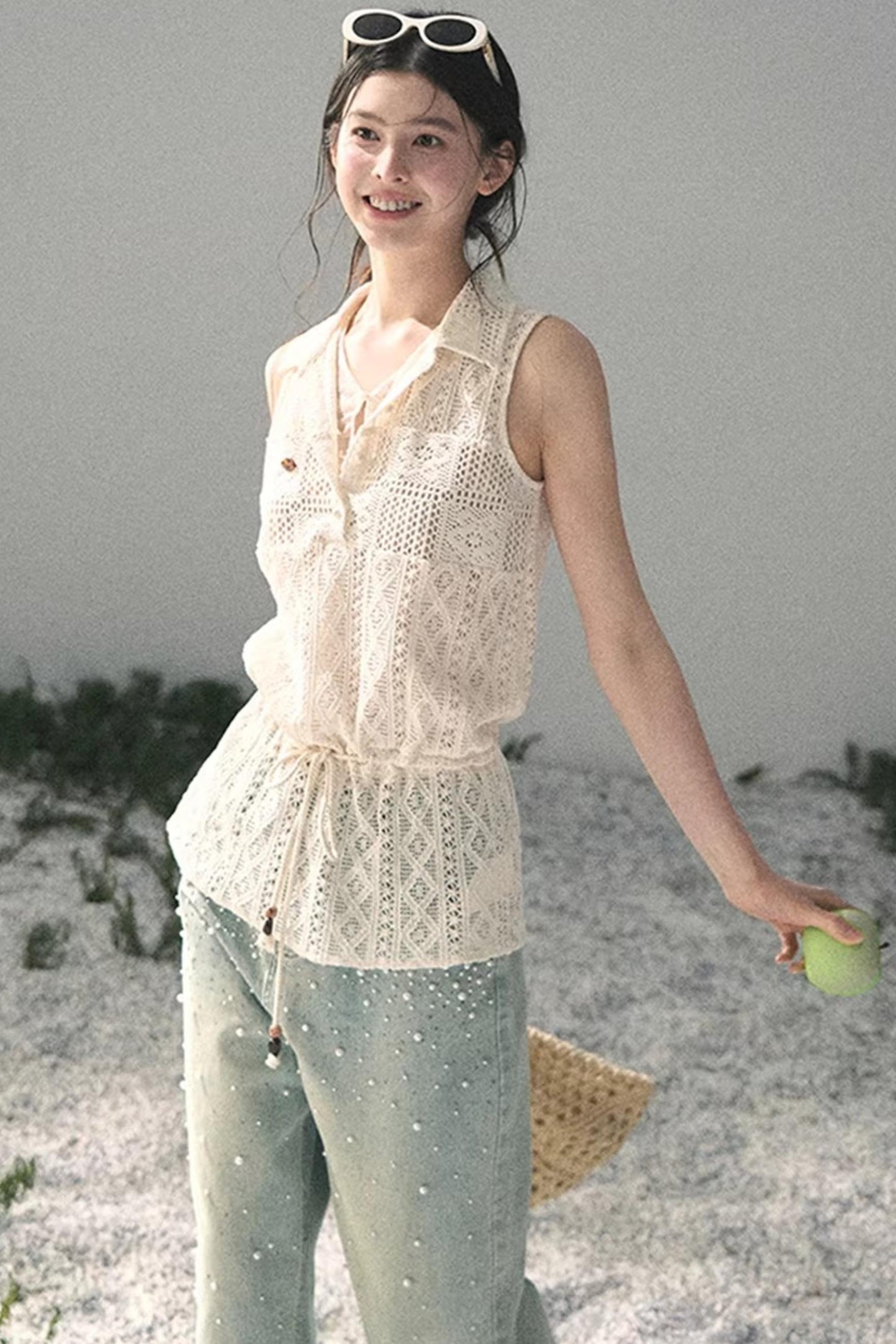 Lace Hollow-Out Summer Top