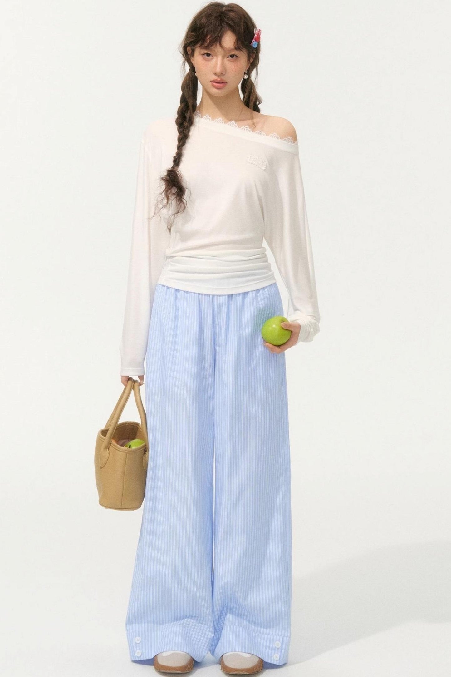 Striped Island Casual Pants