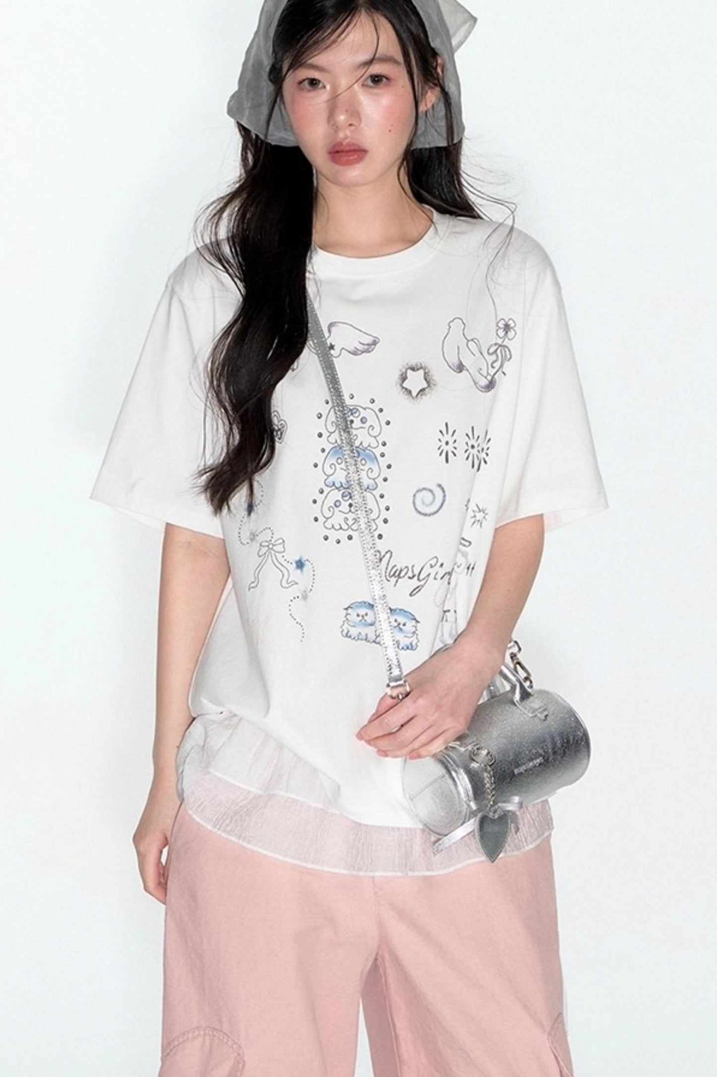 Summer Hand-Painted Cotton Top