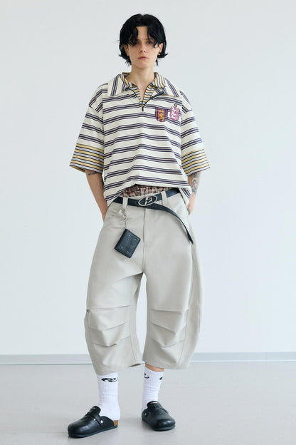 Deconstructed Pleat Pants