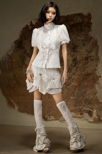 Retro Palace Puff Sleeve Blouse