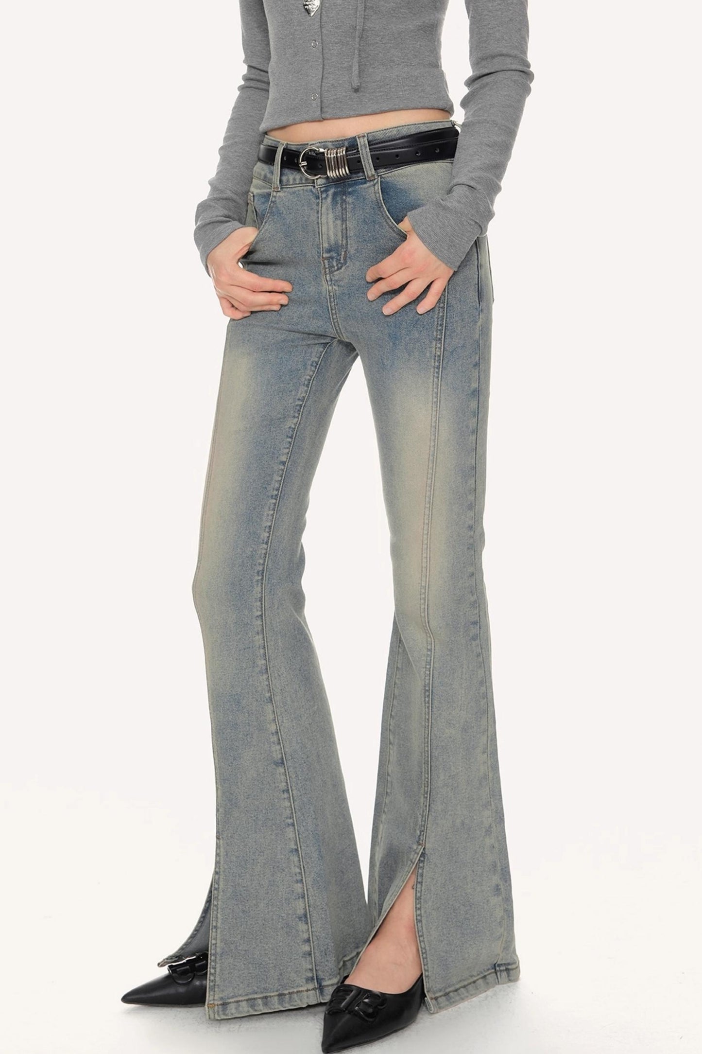 Spice High-Waisted Flared Jeans