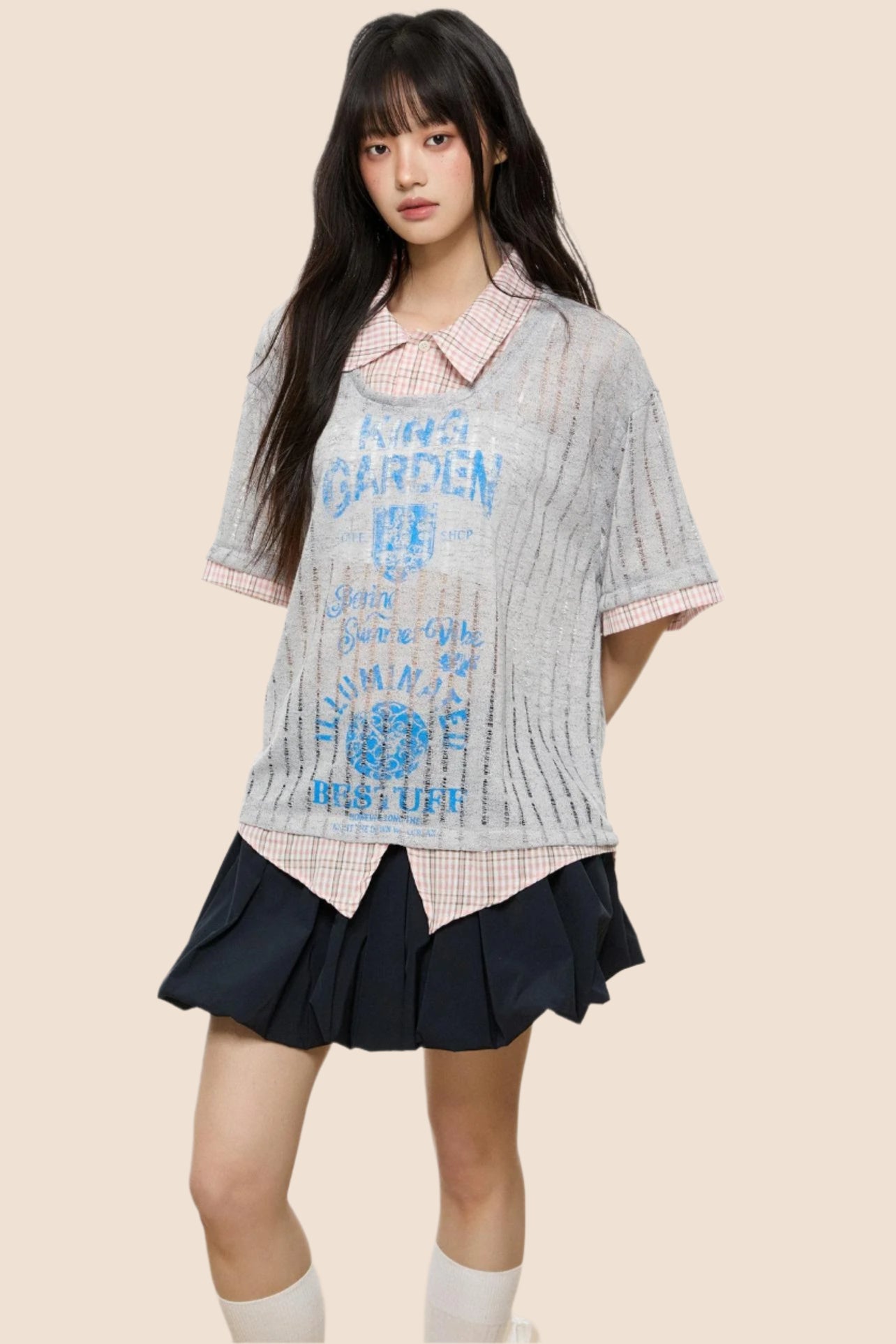 Summer Chic Collared T-Shirt