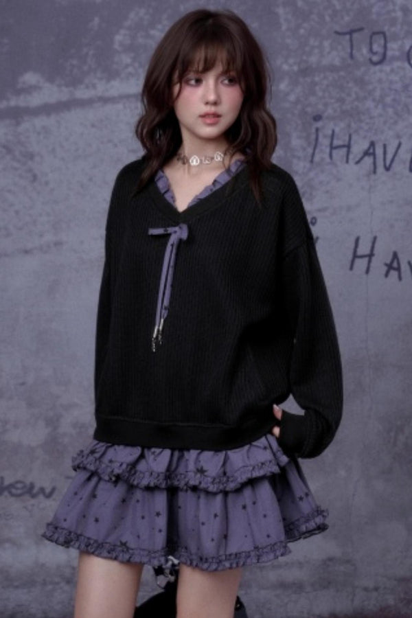 Patchwork Knitted Dress