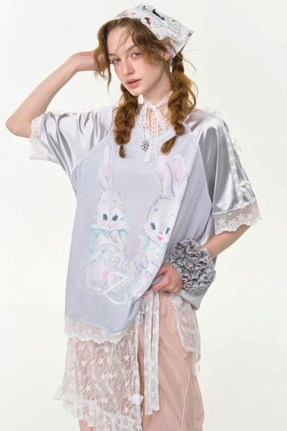 Summer Rabbit V-Neck Tee