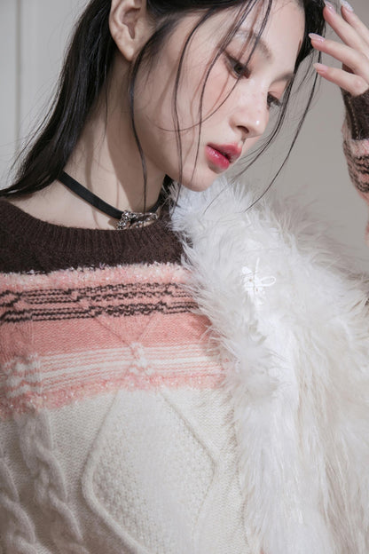 Sunset Gradient Knit Top & Skirt Set