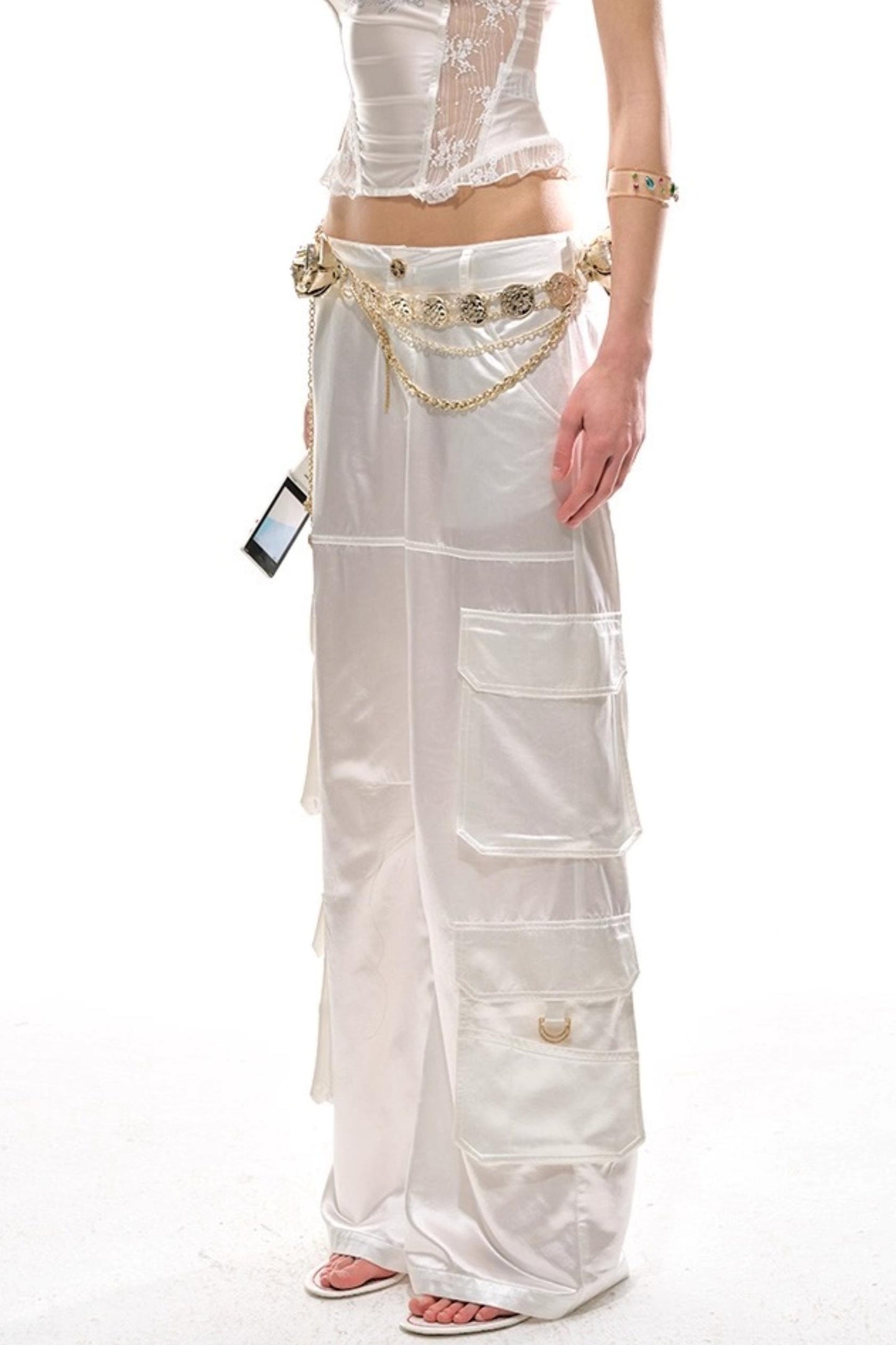 Platinum Wide-Leg Pants