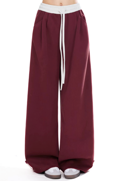 Patchwork Color-Blocked Sweatpants