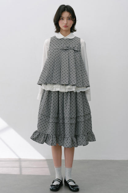 Plaid Flower Skirt Set-Up