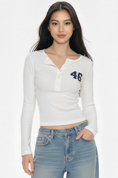 White Pleated Slim Top