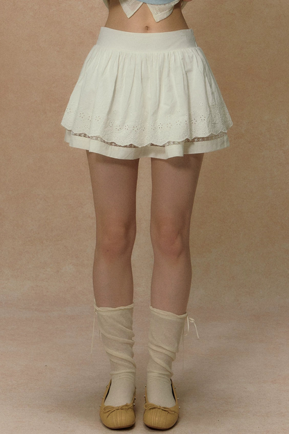 White Lace Summer Skirt