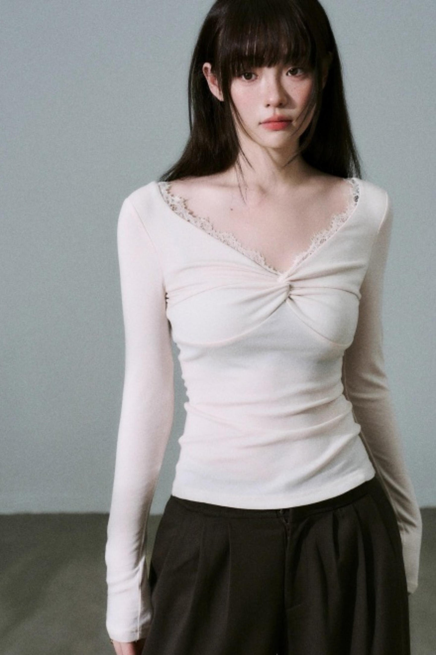 Twisted Lace Wool Top