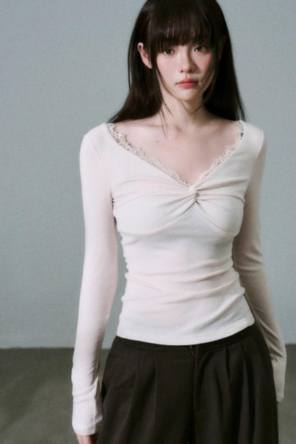 Twisted Lace Wool Top