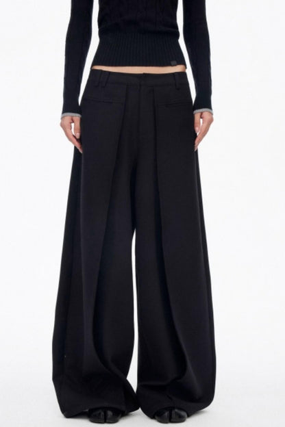 Luxury Pleated Draped Pants